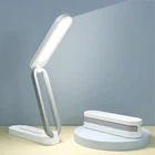 LED Desk Lamp Rechargeable Foldable Portable Wireless Dimmable Reading Light Whi