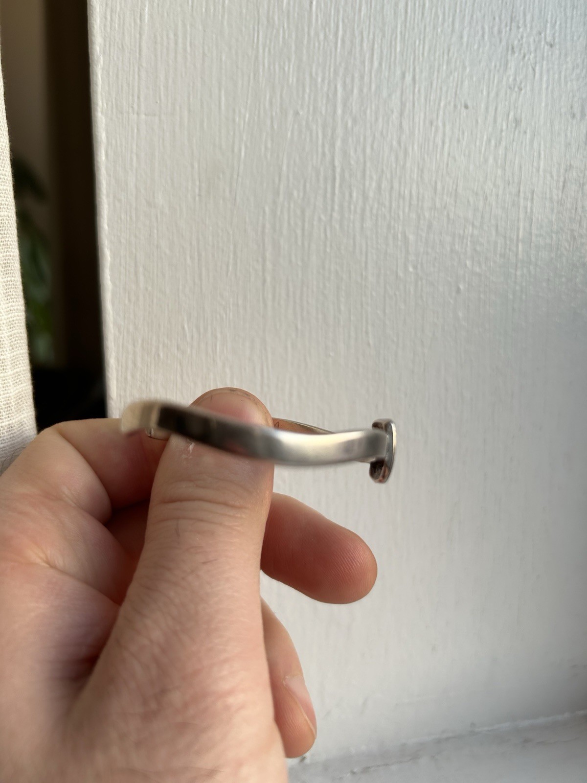 Women’s 925 Sterling Silver Solid Cuff Bracelet W… - image 4