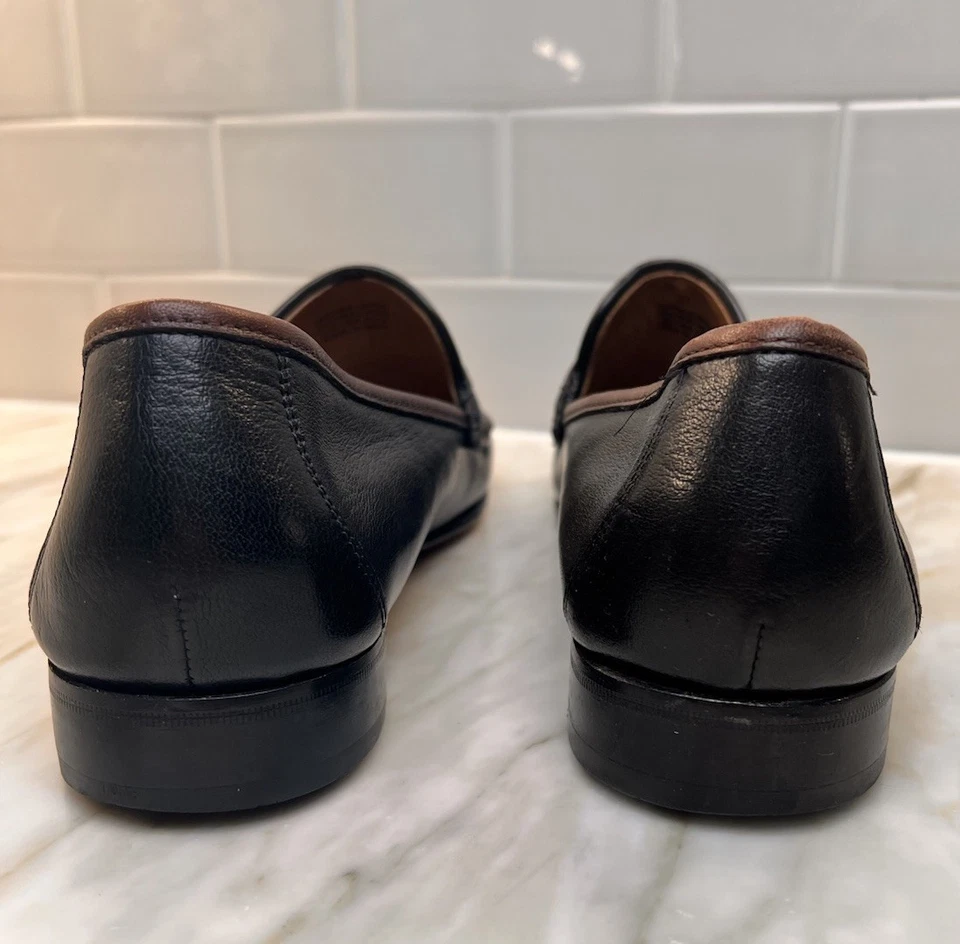 Zapatos Mocasines Meeting Street Cuero Negro/Marrón Talla 11 Foto 4 de 4