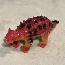 Vintage Ankylosaurus Dinosaur Figure Vinyl Plastic Heavy