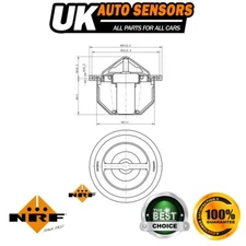Fits Peugeot 306 406 Citroen Xsara 1.8 1.9 D TD 2.0 NRF Thermostat Coolant