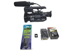 JVC GY-HM150U Compact Handheld 3CCD Camcorder HD Professional Video with battery