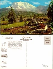 Lassen Peak and Devestated Area CA Volcanic Ntl Park Postcard Unused (36114)