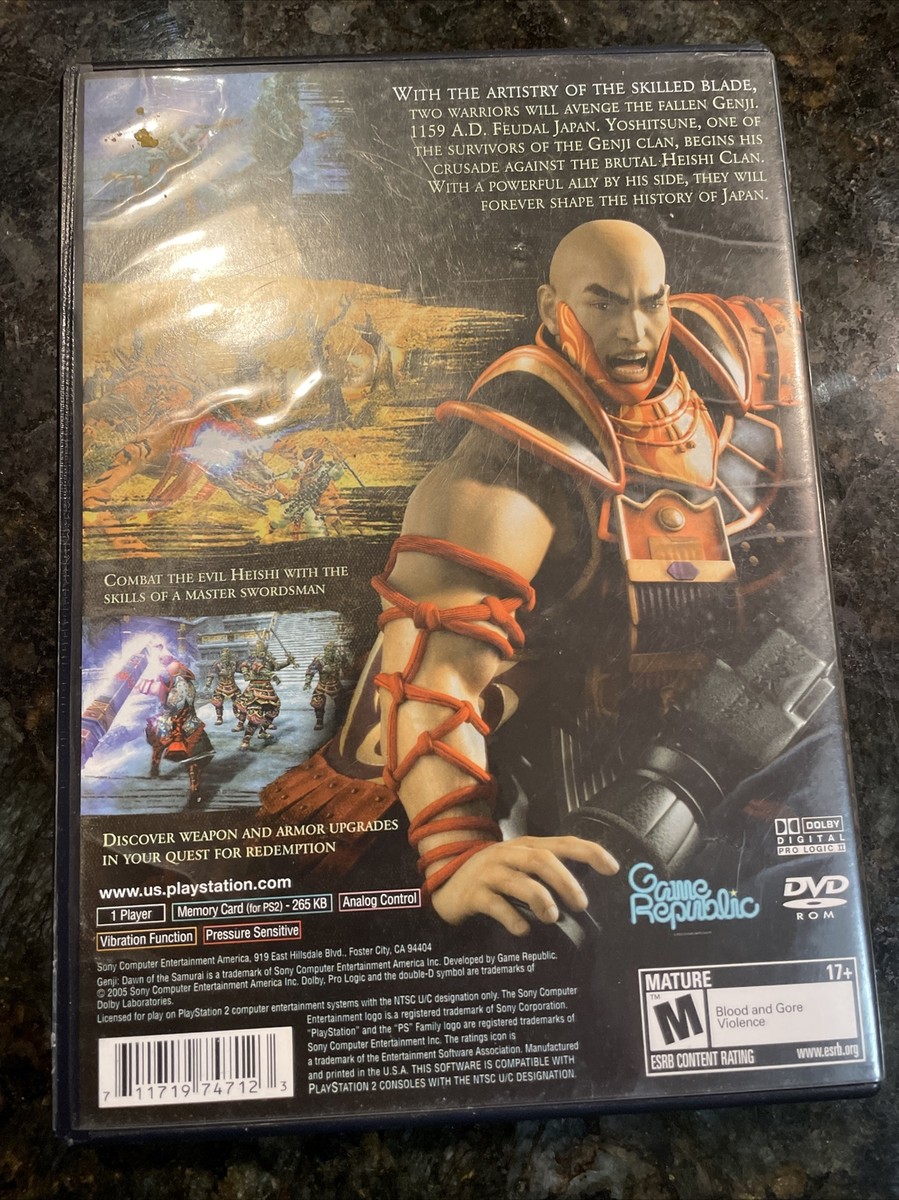 Genji Dawn of the Samurai (Sony PlayStation 2 PS2) Complete w