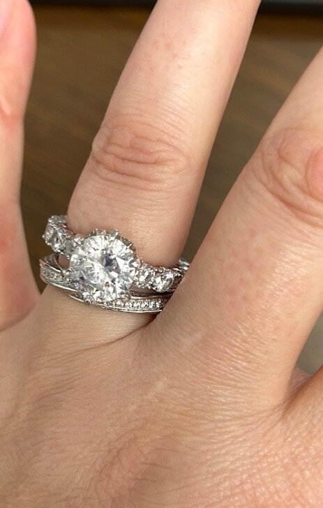 Sterling Silver Chunky Bling Ring - image 1