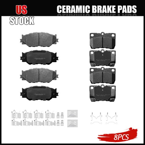Front & Rear Ceramic Brake Pads For 2006 2007 2008 2009 2010 2013
