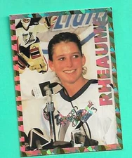 (1) MANON RHEAUME 1993 TAMPA BAY FIRST LADY OF HOCKEY FOIL  NM-MT CARD (W5815)  