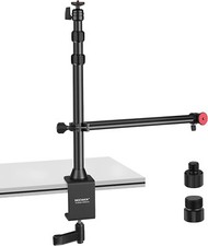 NEEWER Tabletop Camera Mount Stand with Flexible Arm, Overhead Height Adjustable