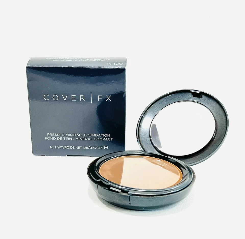 Lot Of 2 In Box Cover FX Matte Pressed Mineral Foundation SHADE: P 120 Ebony - Image 2 of 4