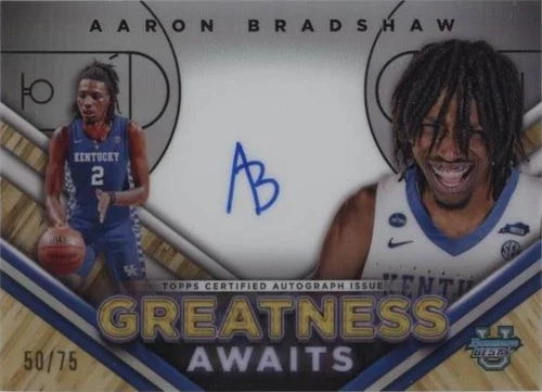 2023-24 Bowman University Best - Aaron Bradshaw #GAA-AB