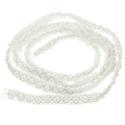  Kette Kristall Strass Rhombus Form T-Shirt Kragen Applique Nähen auf Hochzeit