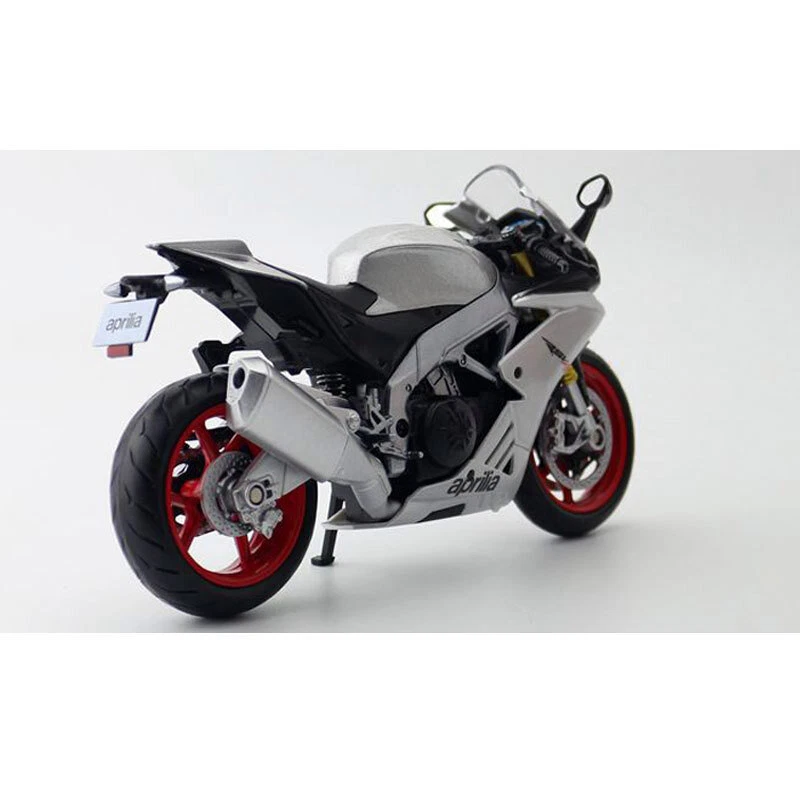 1:12 Aprilia RSV4 RR1000 Diecast Motorcycle Model Toys Gifts for Boys Silver - Image 4 of 4