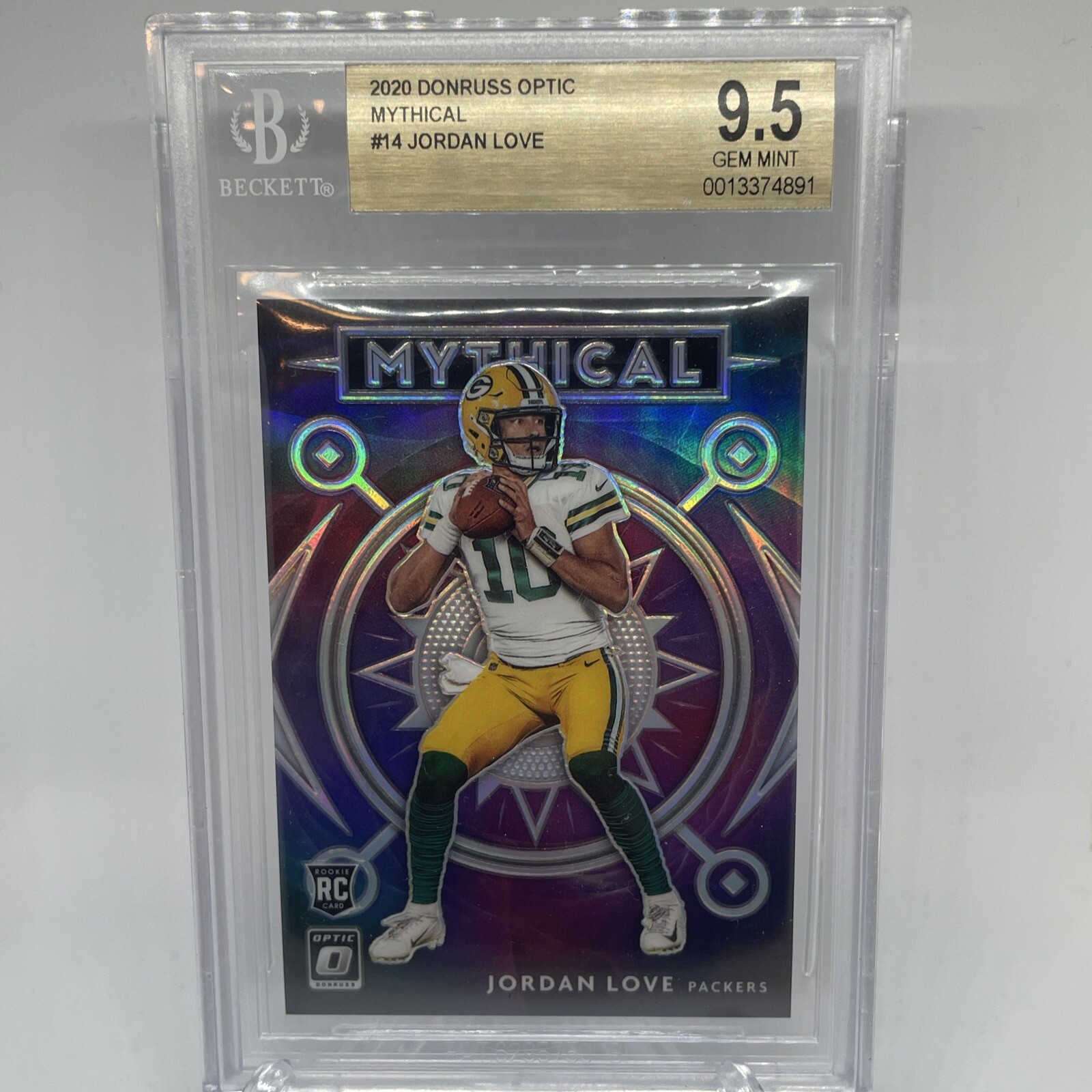 2020 Donruss Optic Mythical - Jordan Love RC BGS 9.5