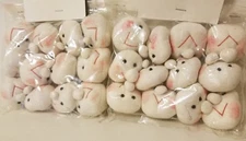 Lot 24 Vtg Happy Hosiery Soft-Sculpture Fibre Craft Mangelsens Doll Heads Faces 