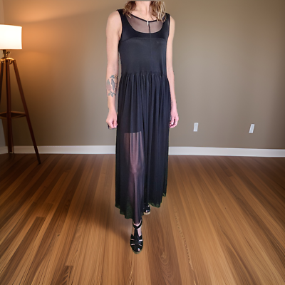 see you monday mesh dress See You Monday Mesh Maxi Tank Dress XS