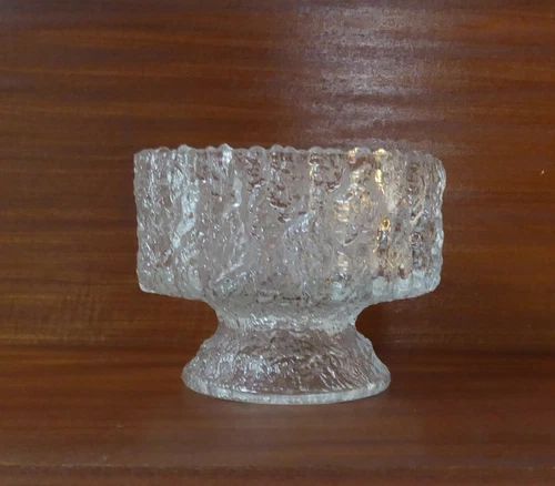 DESSERT BOWLS ICE CUPS FROSTED ICE GLASS (ERA TIMO SARPENEVA WIRKKALA TAPIO)