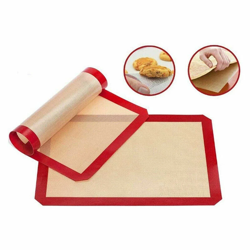 Silicone Baking Mat 2 Pack Non Stick Baking Sheet Cooking Baking Essentials  Gadgets,Kitchen Accessories Pan Liner Like Reusable Parchment Paper Oven