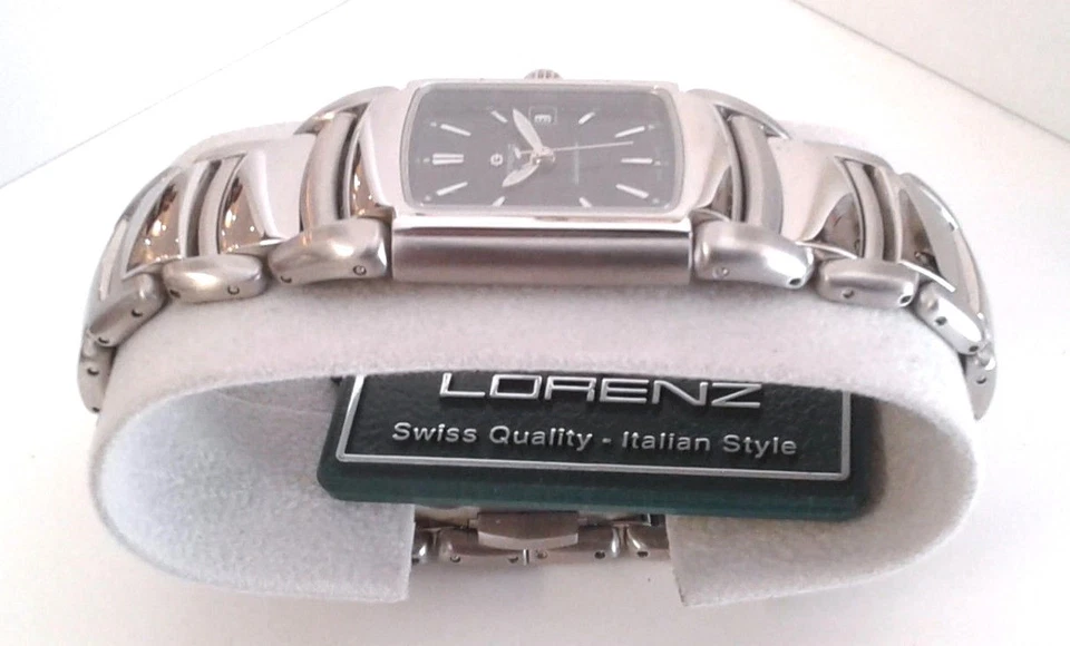 OROLOGIO LORENZ 025623DD SOLO TEMPO, DATA, CORONA A VITE - Immagine 2 di 3