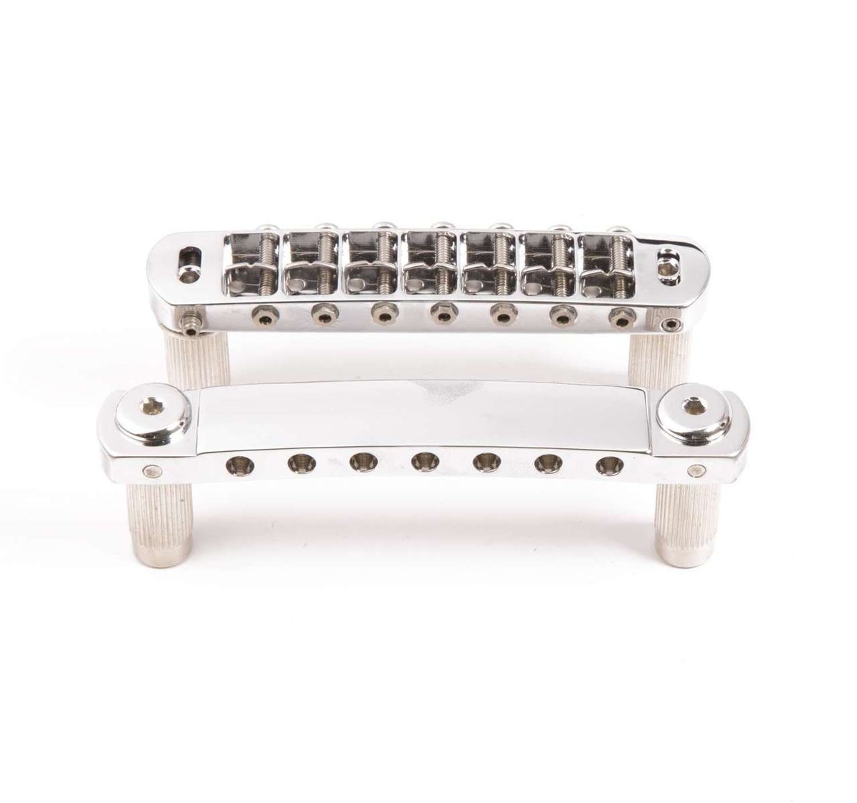 Genuine Hipshot Tone-A-Matic 7 String Bridge and Tailpiece Chrome