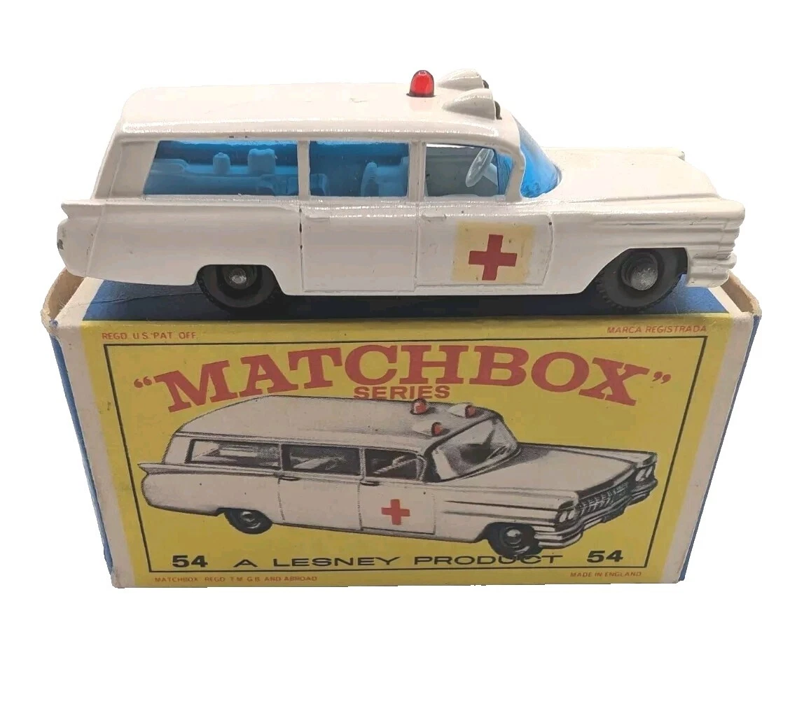 Ambulancias Matchbox Cadillac Vintage fabricación diecast