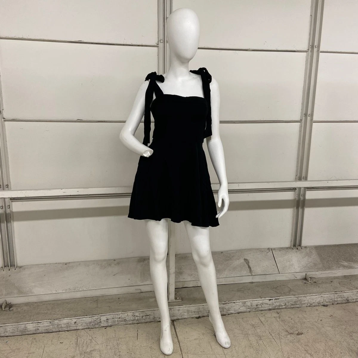 Tie shoulder top mini dress