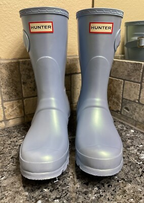 NEW! Hunter Original Short Nebula Rain Boots Women s SIZE 7 (WFS2044NEB)