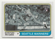 2023 Topps Heritage EASTON McGEE Black & White Variation SSP Mariners RC #178