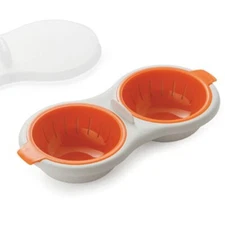 Microwave Egg Poacher Steamed Poached Egg Gadget Breakfast Kitchen Cooking Tool