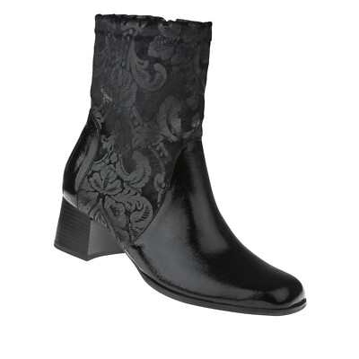LEI BY TESSAMINO Damen Stiefelette Safira aus echtem Leder kombiniert