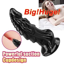 Silicone Realistic Huge Dildo Dong Thick Big Penis Anal G-spot Sex Toy For Women