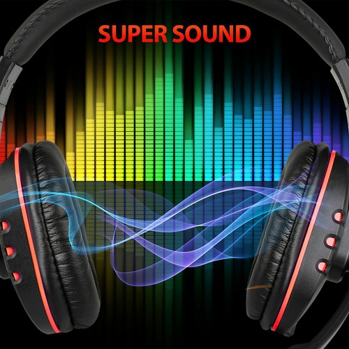 Pro Gamer Headset For PS5 PlayStation 4 Xbox One & PC Computer Red Headphones - Picture 8 of 12