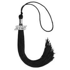 Endea Graduation Black Tassel With Silver Date Drop