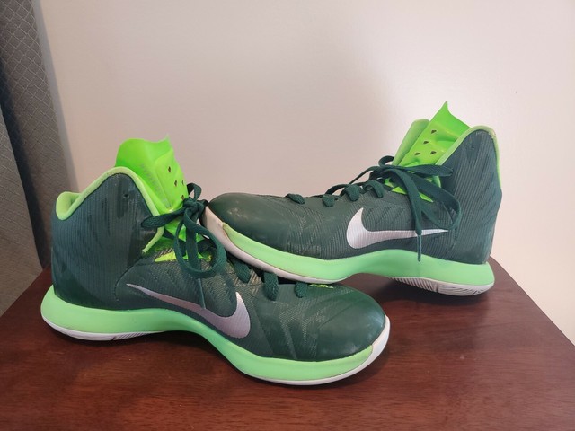 neon green nike basketball shoes