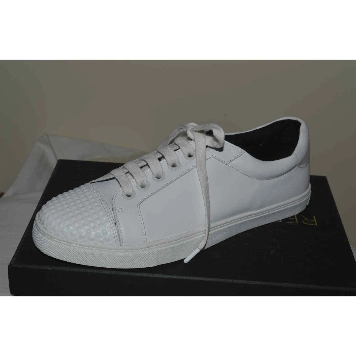 New Rebecca Minkoff Shoes White Sneakers Bleeker 9 Nappa Leather