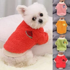 Pet Dog Cat Warm Fleece Vest Clothes Coat Puppy T Shirt Sweater Pet Supplies ☾