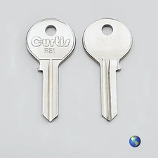 RS1 Key Blanks for Various Products by Rousseau Metal (2 Keys)