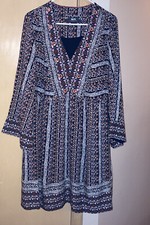 Anthropologie Maeve Naomi embroidered tunic dress