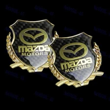 Carbon Fiber Metal Car Front Body Trunk Rear Side Emblem Sticker for MAZDA X2