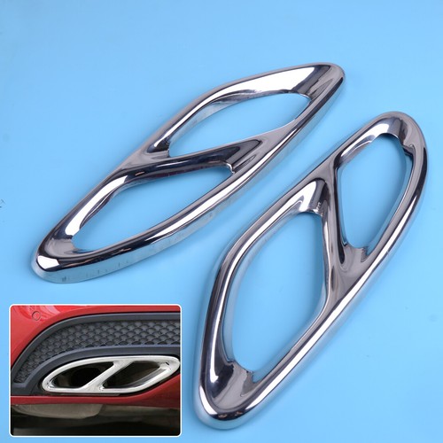 Edelstahl Auspuff-Abdeckung Für Mercedes | Selbstklebend | W213 W205 GLC GLE Modelle