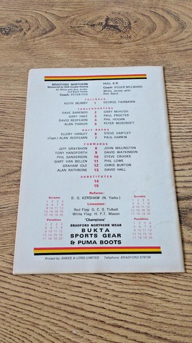 Bradford Northern Rugby League Programmes 1971 - 1993 - Picture 43 of 141