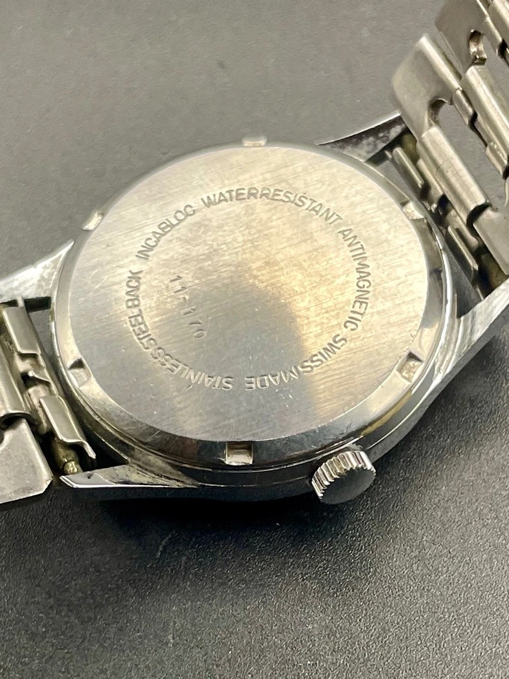 Vintage Royce  Swiss Made 17 Jewels Mechanical Wristwatch wind up Antimagnetic - image 4 of 4