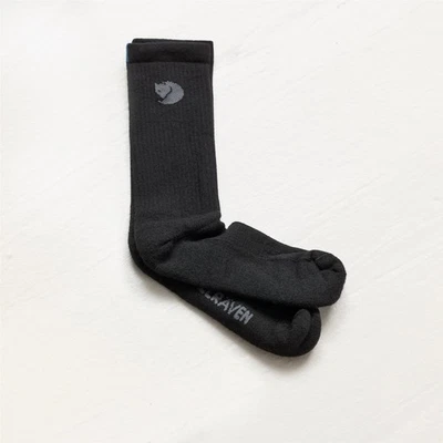Socken Fjäll Räven Wool Sock Wollsocken Isolierend Schwarz