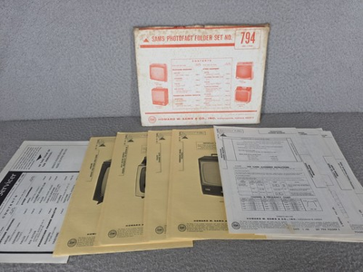#ad Sams 794 Vintage Airline Coronado Philco RCA TV Repair Service Manuals 1966 $7.99