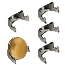 Coin Display Stands, 5Pcs Mini Coin Easel Presentation Holder, Bright Black