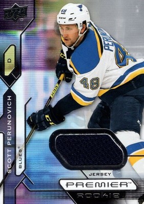 2021-22 Upper Deck Premier Jerseys #121 Scott Perunovich Jersey - HKY