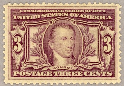 US Scott#325 OG VF 1904 3c Louisiana Purchase, sharp impression, no faults