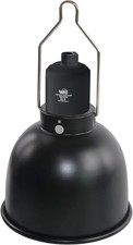 Aluminum 5.5Inch Shallow Dome Reptile Light Fixture, Reptile Heat Lamp Fixture f