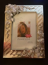 4x6 Silver Grapevine Picture Frame vertical and horizontal