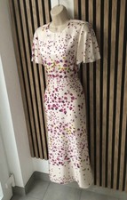 Womens Red Valentino Cream Pink Silk Dress 34 XS IT38 