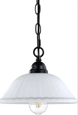 Modern Industrial Farmhouse Hanging Kitchen Pendant Light Fixtures, 10”, 1 Pack